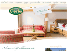 Tablet Screenshot of hotel-gerbe.de